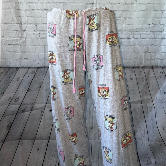 wizard of oz Pants - Wizard of Oz Gray & Pink Laced Pants size S